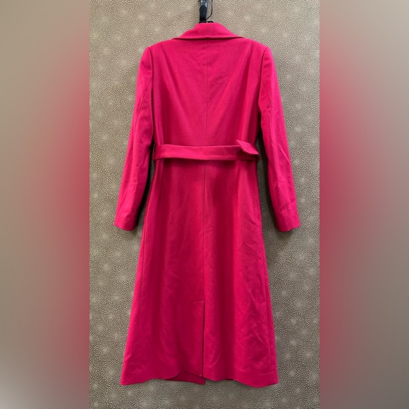 🔥🔥🔥NEW Ted Baker London Rose Pink Wool Cashmere Blended Wrapped Coat - Picture 9 of 10